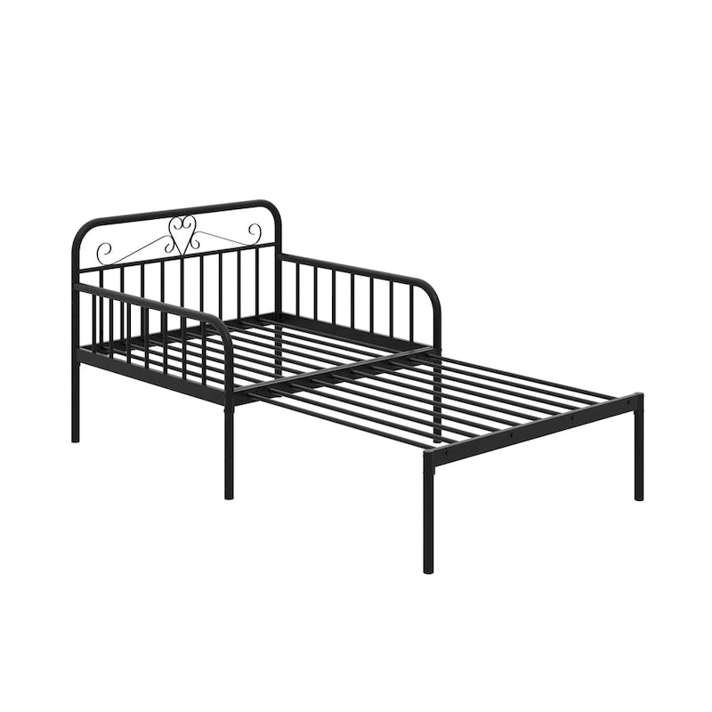 Lit de repos en métal, lit de repos extensible en lit double très résistant