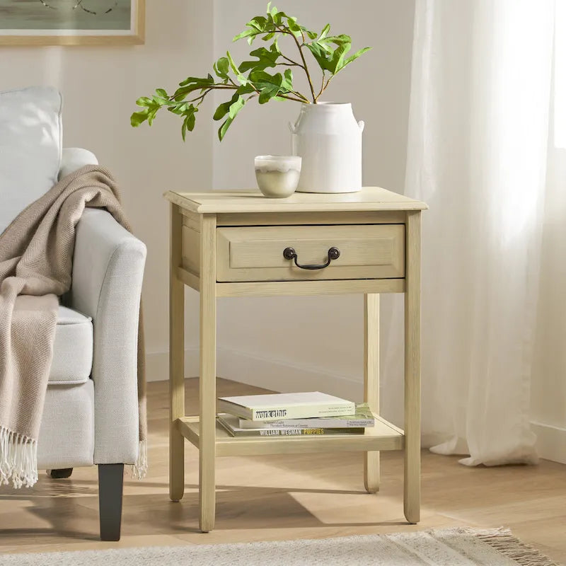 Table d'appoint en bois d'acacia
