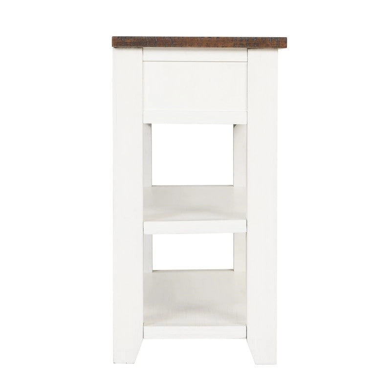 Console en bois de pin massif, table d'appoint de canapé d'entrée moderne
