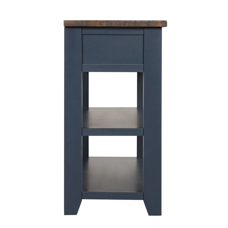 Console en bois de pin massif, table d'appoint de canapé d'entrée moderne