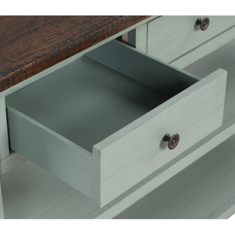 Console en bois de pin massif, table d'appoint de canapé d'entrée moderne