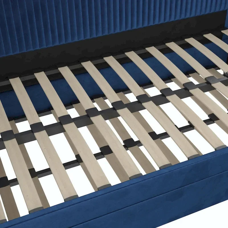 Lit de repos capitonné simple avec tiroir gigogne
