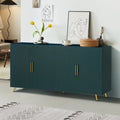 Meuble TV en bois avec armoire de rangement et étagères réglables