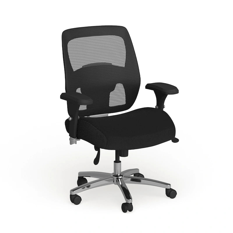 Fauteuil de bureau ergonomique en maille, grande taille, intensif 24/7, supporte jusqu'à 227 kg