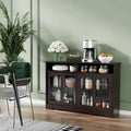 Bahut de cuisine moderne avec rangement, armoire de buffet, placard à portes coulissantes en verre