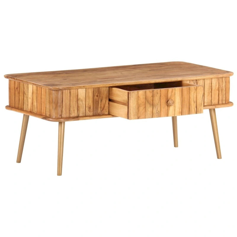 Table basse en bois d'acacia massif