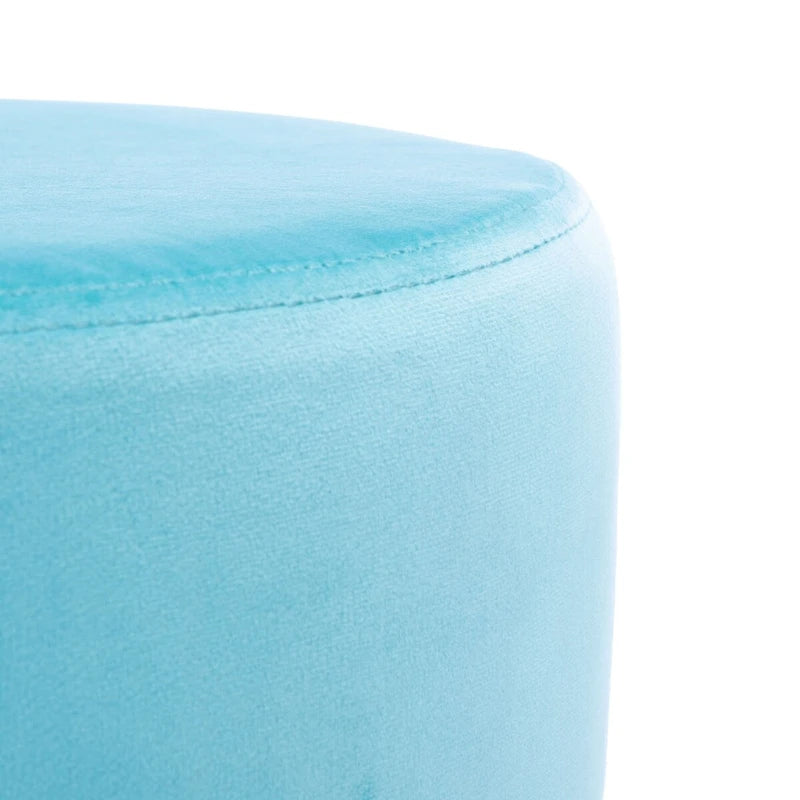 Pouf avec pieds épingle à cheveux ronds