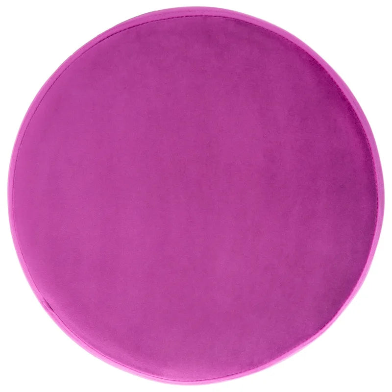 Pouf avec pieds épingle à cheveux ronds