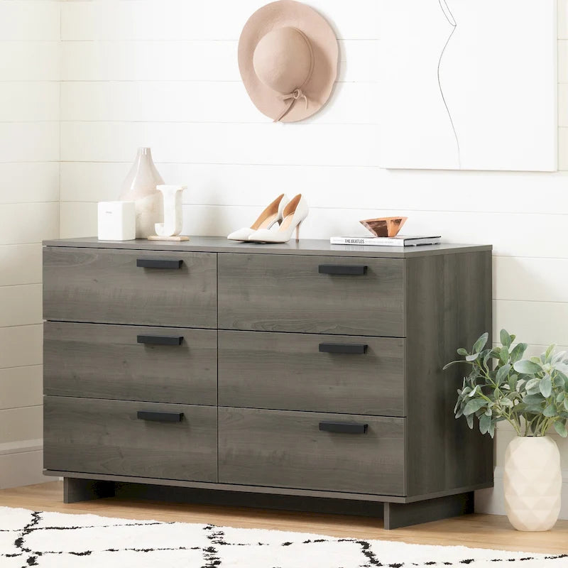 Commode double à 6 tiroirs