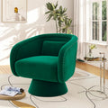 Fauteuil baril pivotant clouté