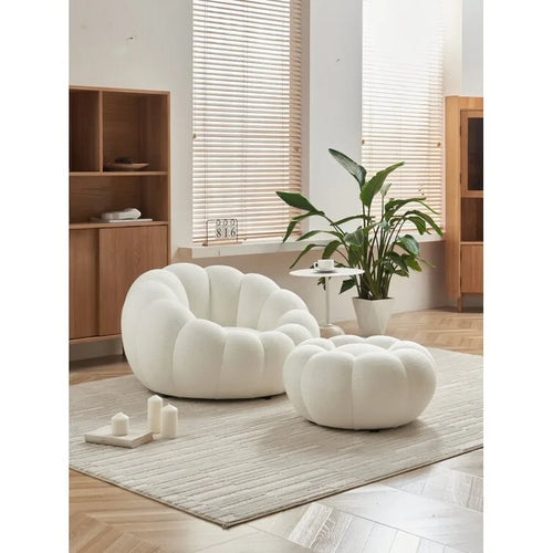 Tristica 3D Fabric Upholstered Accent Chair and Ottoman