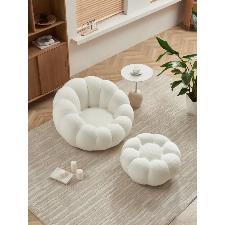 Fauteuil d'appoint 3D en tissu d'ameublement