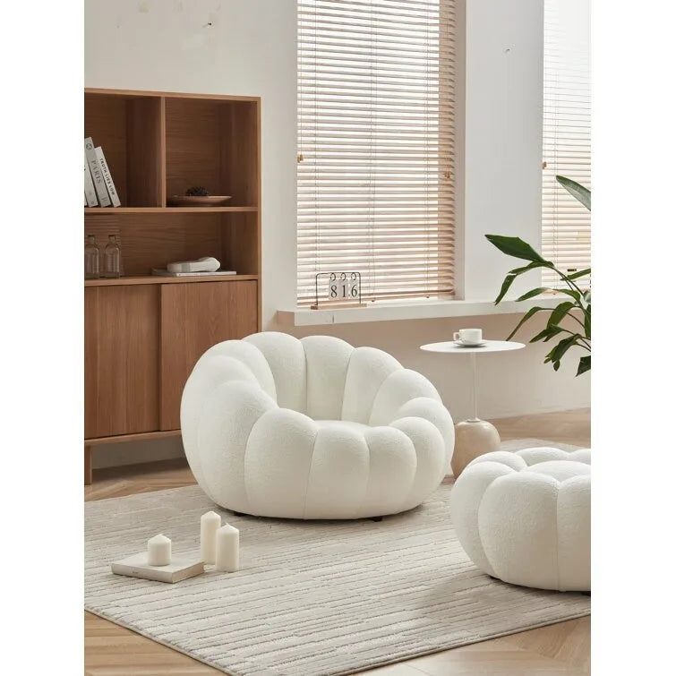Fauteuil d'appoint 3D en tissu d'ameublement