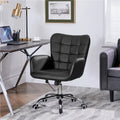 Chaise de bureau en similicuir avec accoudoirs rembourrés Chaise de bureau moderne