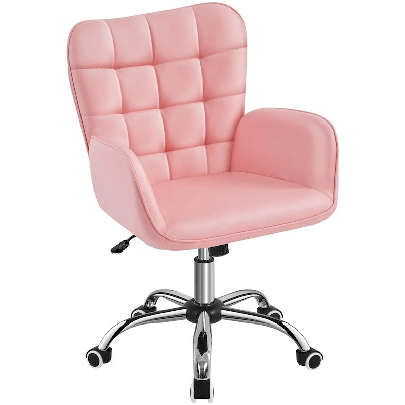 Chaise de bureau en similicuir avec accoudoirs rembourrés Chaise de bureau moderne