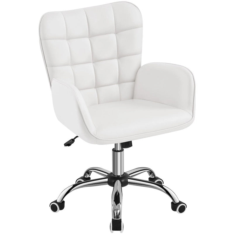 Chaise de bureau en similicuir avec accoudoirs rembourrés Chaise de bureau moderne