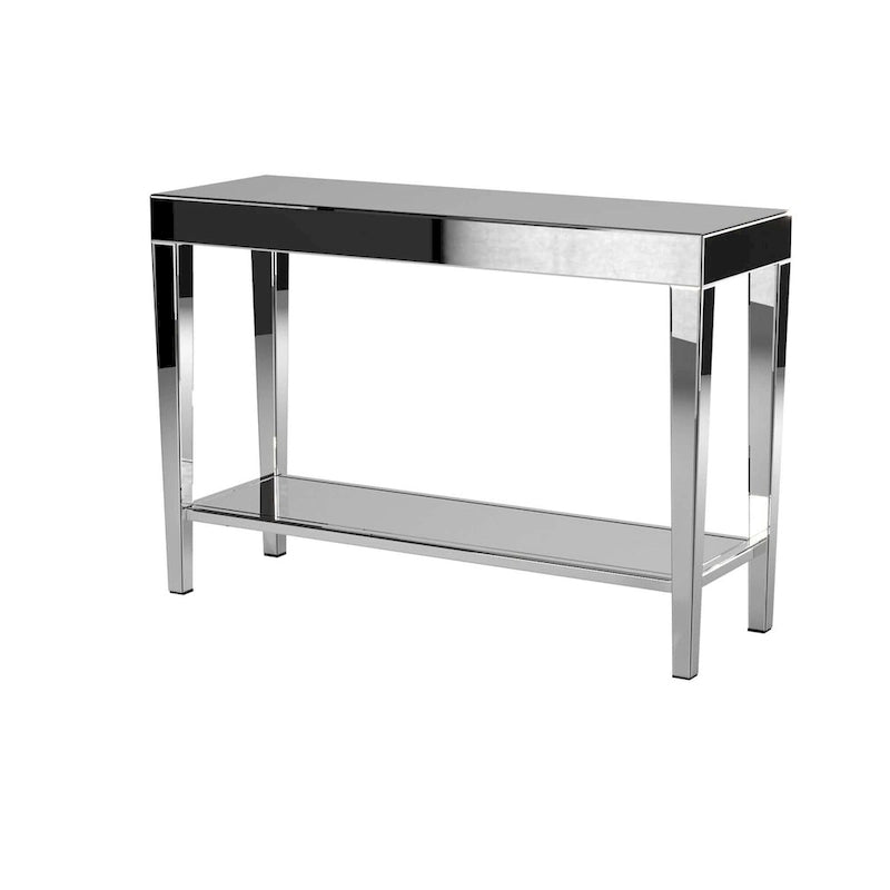 Console miroir avec étagère inférieure