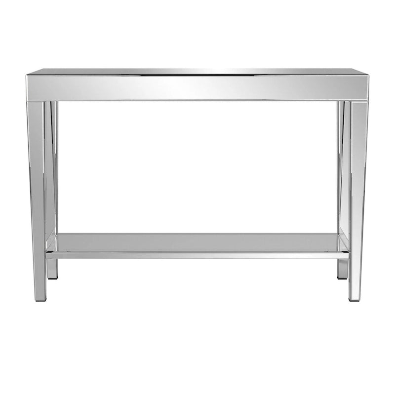 Console miroir avec étagère inférieure