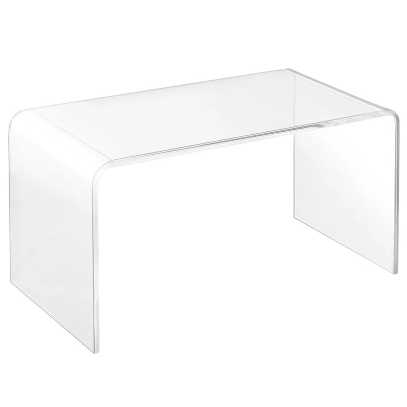 Table basse cascade épaisse tout en acrylique rectangulaire