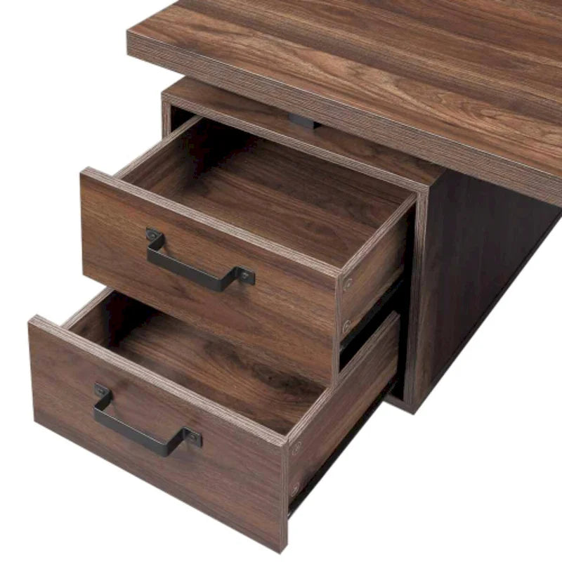 Bureau d'ordinateur à domicile avec tiroirs