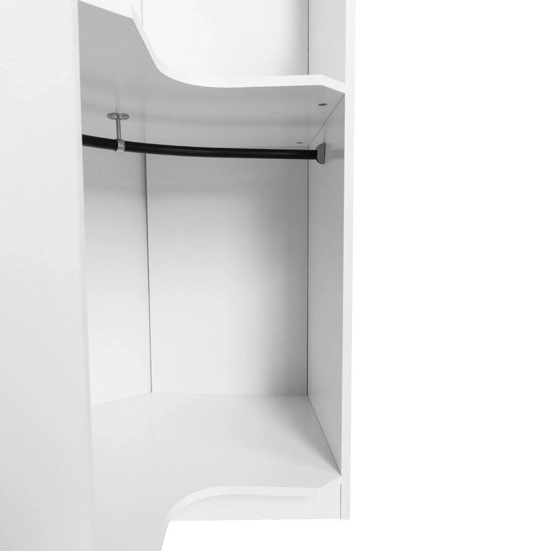 Armoire d'angle Polygon avec rangement suspendu