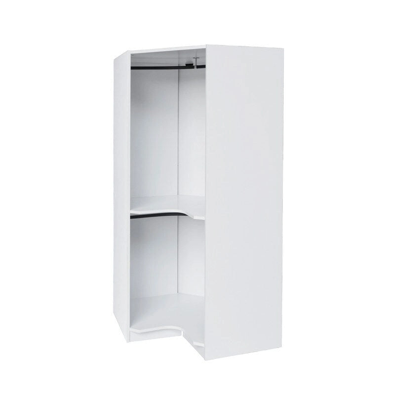 Armoire d'angle Polygon avec rangement suspendu
