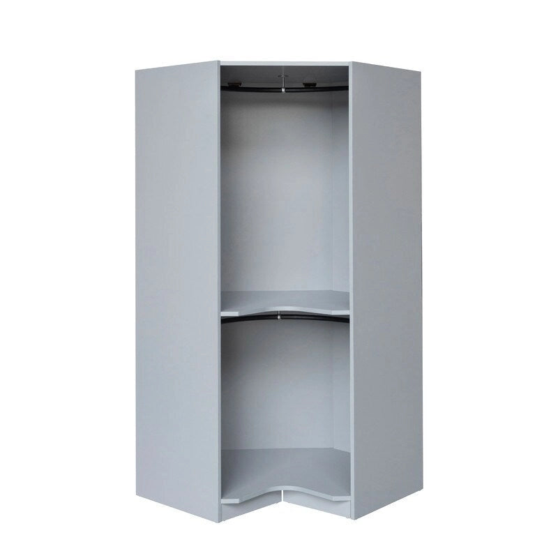 Armoire d'angle Polygon avec rangement suspendu